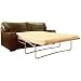 Jefferson Full Aniline 3 Seater Leather Sofa Bed (Dark Brown Mocha) Image