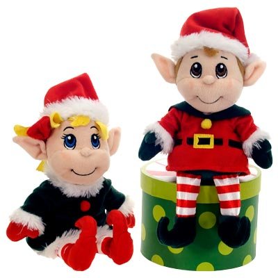 Santas Secret Elf Boy and Girl Set 11"