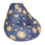 Elite's PRINT & PLUSH Poly Cotton Twill Skyscape BEAN BAG FABRIC SAMPLE