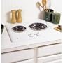 GE : JP202DWW 21 Electric Cooktop, 2 Coil Elements, Removable Drip Bowls - White