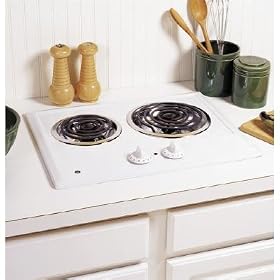 GE JP202DWW Two Burner Electric Cooktop1