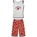 Betty Boop "Hearts and Flowers" Sleeveless, Capri Pajamas for Juniors
