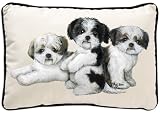 Shih Tzu Puppy Dog Breed Decorative Pillow - Gift for Dog Lover