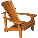 Wood Miniature Small Adirondack Chair With Natural Weathered Look 6.5