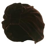 Valvet Turban Hat-Brown W12S20E