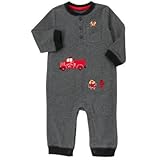 ジンボリー GYMBOREE/ ファイアー トラック 1-ピース スモーキー ヘザー ロンパース長袖 3～6ヶ月【並行輸入】