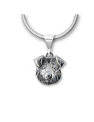 Sterling Silver Australian Shepherd Pendant by The Magic Zoo