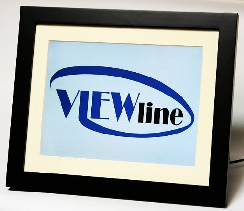 VIEWline 12" Digital Picture Frame, Black Wood Frame, 1GB Built in Memory with Remote Control
