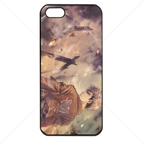 Shingeki no Kyojin Attack on Titan Manga Anime Comic Jean Kirschstein Apple iPhone 5 5S TPU Soft Black or White case (Black)