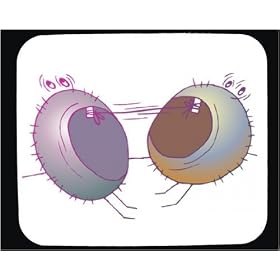 Decorated Mouse Pad with bug, insect, teeth, tick, dentistry