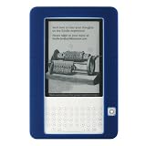 Premium Navy Blue Soft Silicone Skin Gel Cover Case for Amazon Kindle 2 Kindle2 6" Latest Gen Ebook Reader