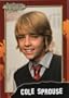 Cole Sprouse PopCardz Star Collector Card. Series One, No. 31. 2008.