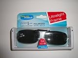 Solar Shield 54 Rec 15 Ultra Light Frame Polarized Gray Clip on Sunglasses size