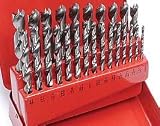 Brad Point Drill Bit High Speed Steel 25 Piece Set