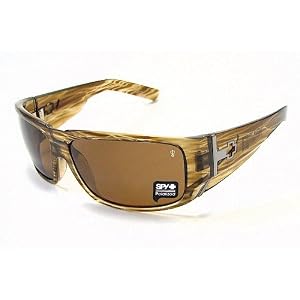 SPY OPTIC Hailwood Sunglasses HLTG3N Brown Stripe Tortoise Polarized Shades