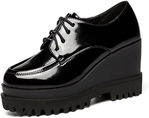 Dunhu Delicate Women's Oxford Patent PU Wedges