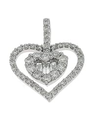White Gold Heart Pendant