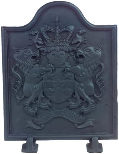 Black Cast Iron Lion Fireback