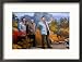 Detail of Painting of Kim Jung II, Admiring Scenery of Mt. Chilbo, South Hwanghae-Do, North Korea Framed Photographic Poster Print by Tony Wheeler, 21x17