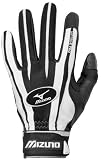  : Mizuno Vintage Pro Youth G2 Batting Glove (Black/White, Large)