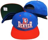 Denver Broncos Blue/Orange Two Tone Plastic Snapback Adjustable Plastic Snap Back Hat / Cap