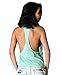 Coqueta Swimwear Open T-Back Tank Sexy Halter Tunic Backless Sport Shirt Mint