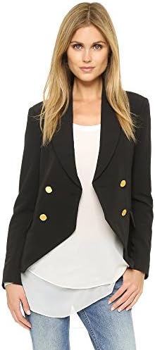 LAVEER Women's Kadette Blazer, Black, 2