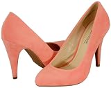 Ann Michelle Adoncia-01 Melon Faux Suede Women Pumps