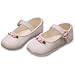Granton Toddler Girls White Ballet Style Shoe With Rosettes ~ 218