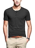 iLoveSIA&reg; Mens Henley T-shirts Round Neck With Short Sleeve