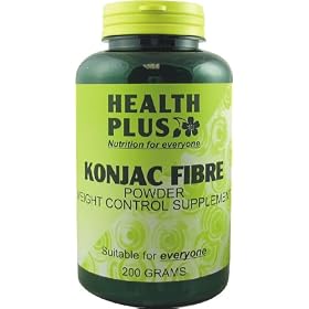 Health Plus Konjac Fibre Powder Slimming and Weight Control Supplement 200g