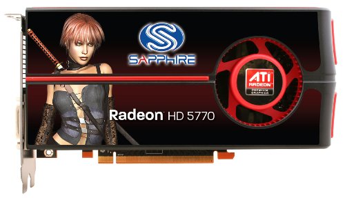 Sapphire Radeon HD 5770 1 GB DDR5 Dual DVI-I / HDMI / DP PCI-Express Graphics Card 100283L