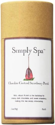 Simply Spa Tea, Chocolate Covered Strawberry Pu'erh, 2.5 Ounce
