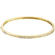 14K Yellow Gold Diamond Bangle Bracelet - 0.33 Ct.
