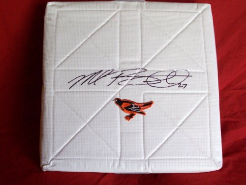 Mark Reynolds Autographed Baltimore Orioles Full Size Logo Champion Base, Proof Photo of Mark Signing for Us.