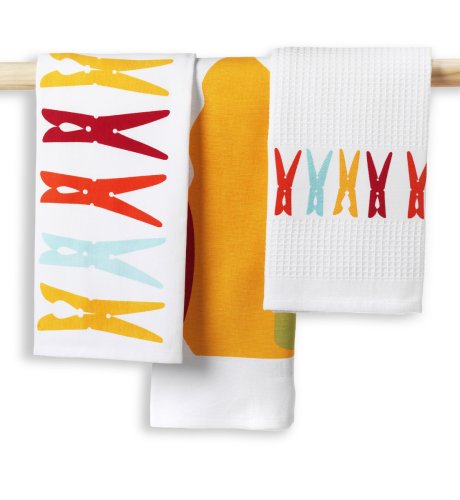 3 Peg Collection Tea Towels