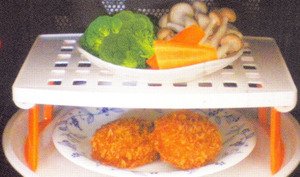 Japanese Plastic Microwave Oven Rack Tray 0007 from JapanBargain
