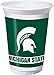 Michigan State Spartans Party Pack - Plates, Cups, Napkins - Serves 8