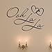 Dailinming PVC Wall Stickers OOH LA LA Paris France Hearts Love Quote Vinyl Wall Decal Decor Art Sticker 51X25CM
