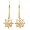 10k Yellow Gold Heart-Design Diamond Dangle Earrings (1/10 cttw, I-J Color, I3 Clarity)