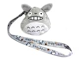 Totoro: 5inch Plush Mobile Bag with Lanyard - GRAY