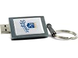 Centon DataStick Keychain MLB Kansas City Royals Edition - USB flash drive - 4 GB - Hi-Speed USB - silver