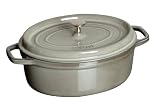  : Staub 4-1/4-Quart Oval Cocotte, Graphite Grey