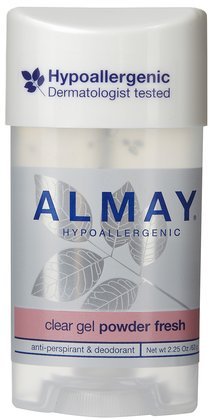 Almay Clear Gel Antiperspirant & Deodorant-Powder Fresh-2.25 oz (Quantity of 6)