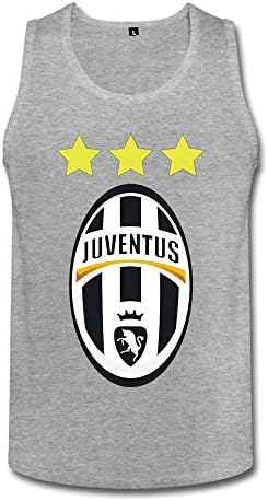 UEFA 2015 Juventus Men's Tank Tops Medium HeatherGray