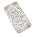 ABC(TM) Fashion Cool Mandala Pattern Flower Clear Hard Case Skin Cover For iphone6 Plus 5.5Inch
