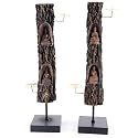 Carved Thai Buddha Candleholder, 2 assorted designs sold separately