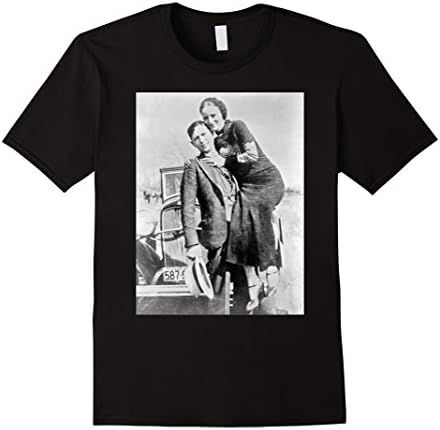Men's Bonnie and Clyde Shirt Large Black