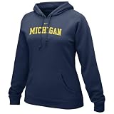 Nike Michigan Wolverines Ladies Navy Blue Arch Lettering Fleece Hoody Sweatshirt