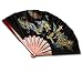 Bamboo Fan with Dragon & Phoenix Design